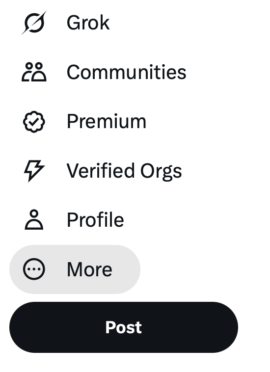 Click the More icon (three dots) in the left-hand menu.